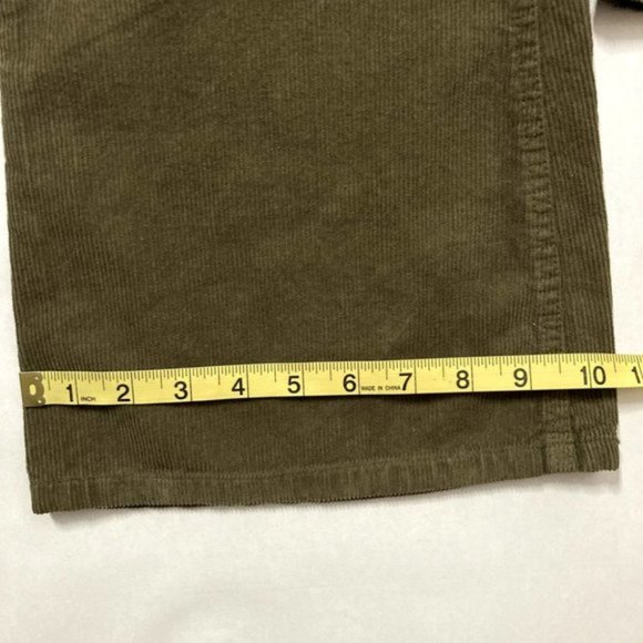 Zara Flare Pants Green Corduroy - Picture 7 of 10